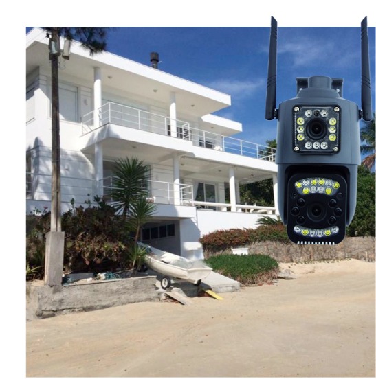 Miniatura 3 de Camara De Vigilancia Doble Lente